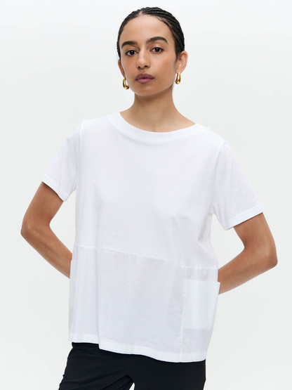 Jane Lushka Top Oversized Cotton Top In White From Jane Lushka