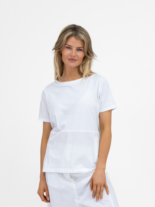 Jane Lushka Top Oversized Cotton Top In White From Jane Lushka