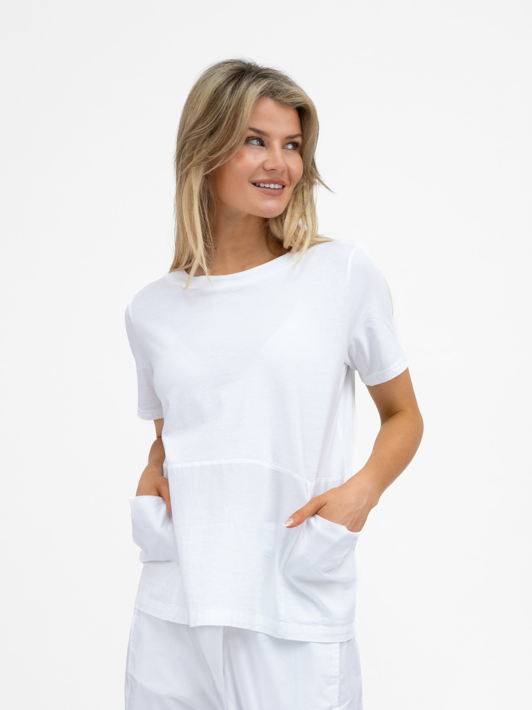 Jane Lushka Top Oversized Cotton Top In White From Jane Lushka