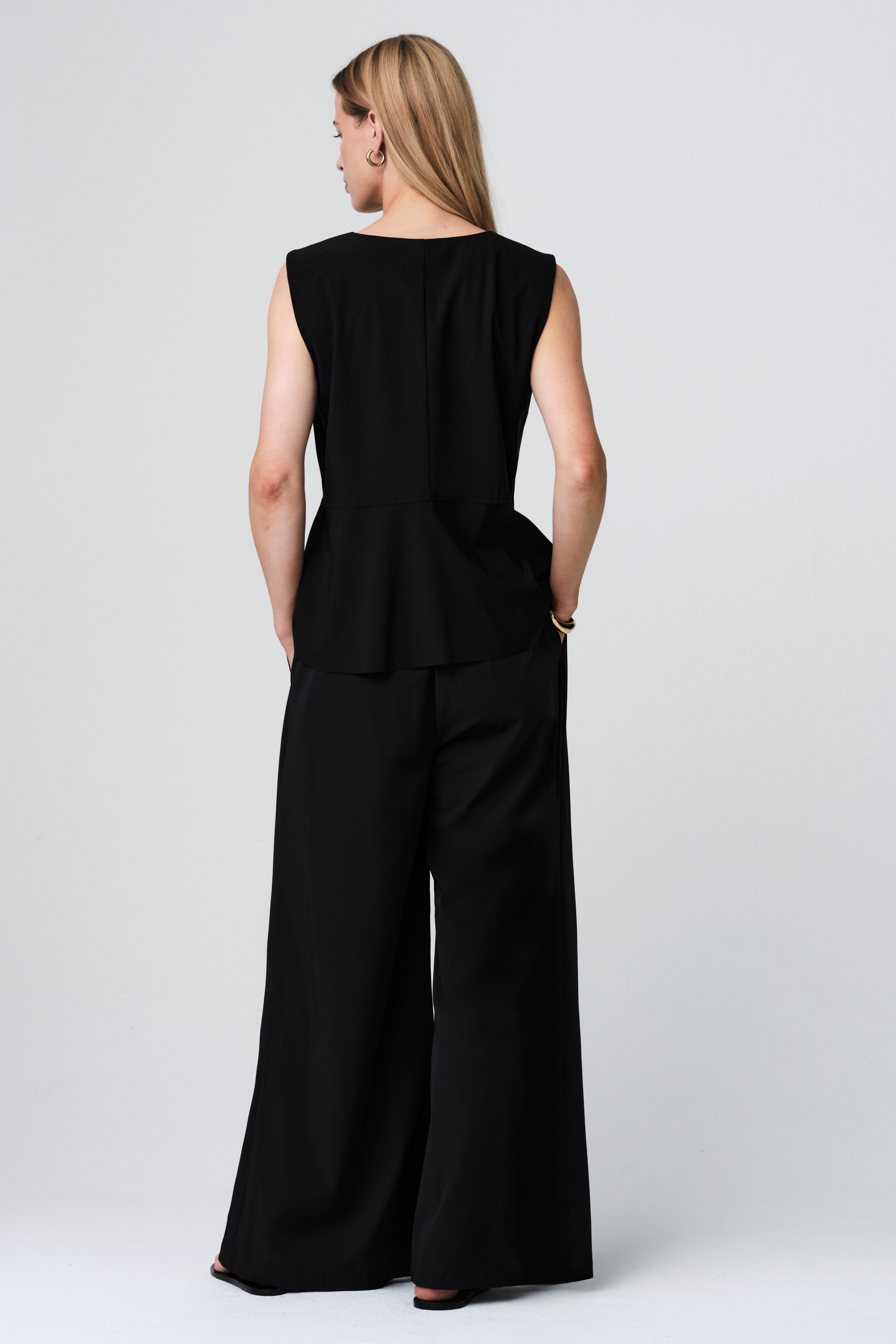 Jane Lushka Top Vespa Top Technical Jersey in Black