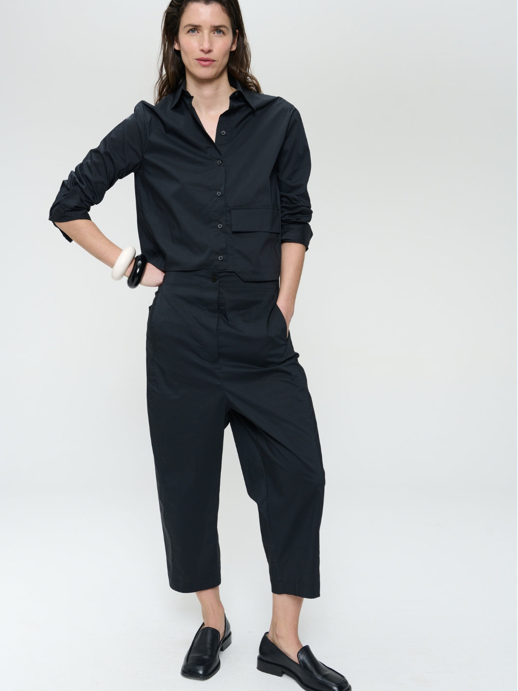 Jane Lushka Trousers Kober Cropped Trousers In Black From Jane Lushka