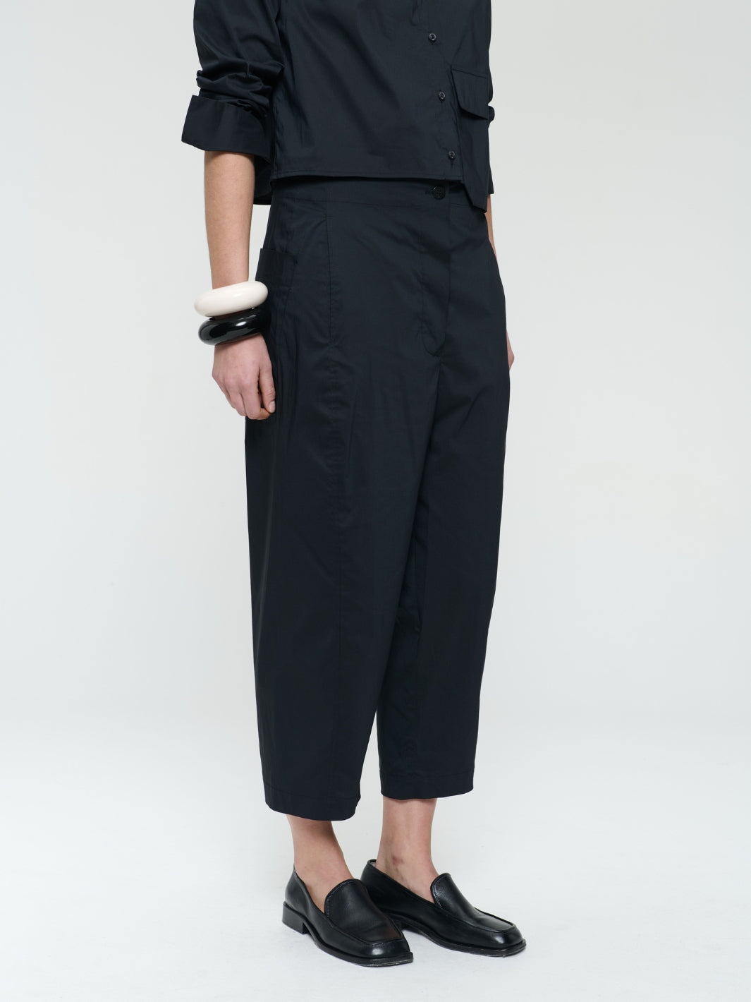 Jane Lushka Trousers Kober Cropped Trousers In Black From Jane Lushka