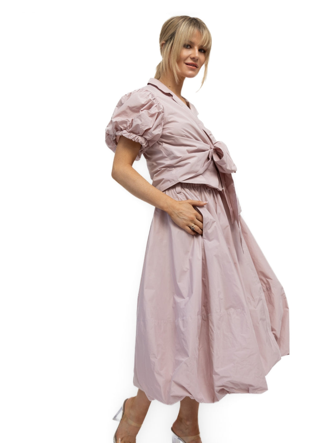Les Filles D'Ailleurs Skirt Les Filles D'Ailleurs Top and Skirt Set in Rose Pink