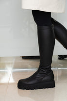Lofina Boots Long Under-Knee Boots with Fitted Stretch Leg & Back Zipper