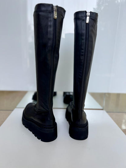 Lofina Footwear Lofina Leather Nappa Knee high Boot in black