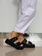 Lofina Sandals Leather Sandals In Black From Lofina