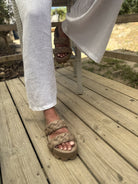 Lofina Sandals Lofina Braided Sandal in Gasoline Malto