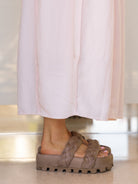 Lofina Sandals Lofina Braided Sandal in Gasoline Malto