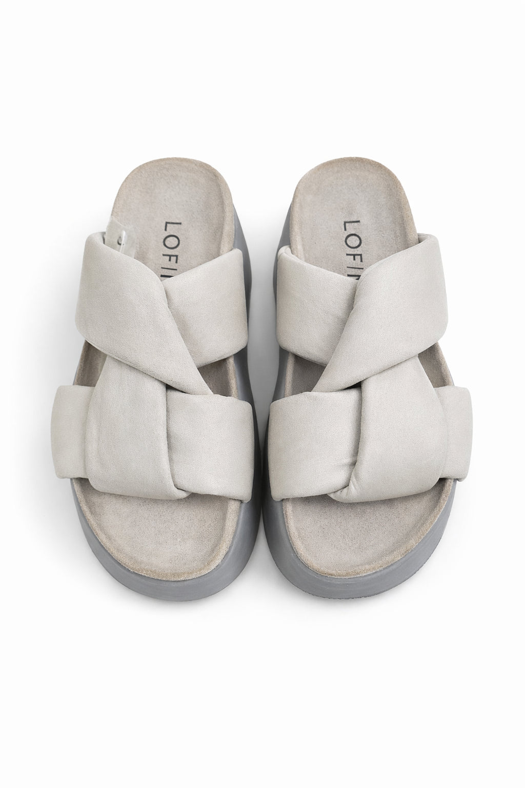 Lofina Sandals Lofina Platform Sandal in Gasoline Greige