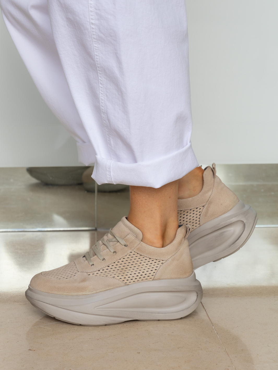 Lofina Shoes Sneakers In Sand From Lofina