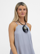 Lotus Eaters Dress Palos Maxi Dress In Silver From Lotus Eaters