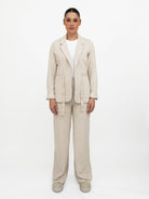 Majestic Filatures Jacket ⁠Belted Jacket in Ecru Marl