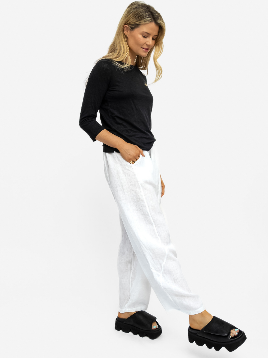Majestic Filatures Top Bateau Top In Black From Majestic Filatures