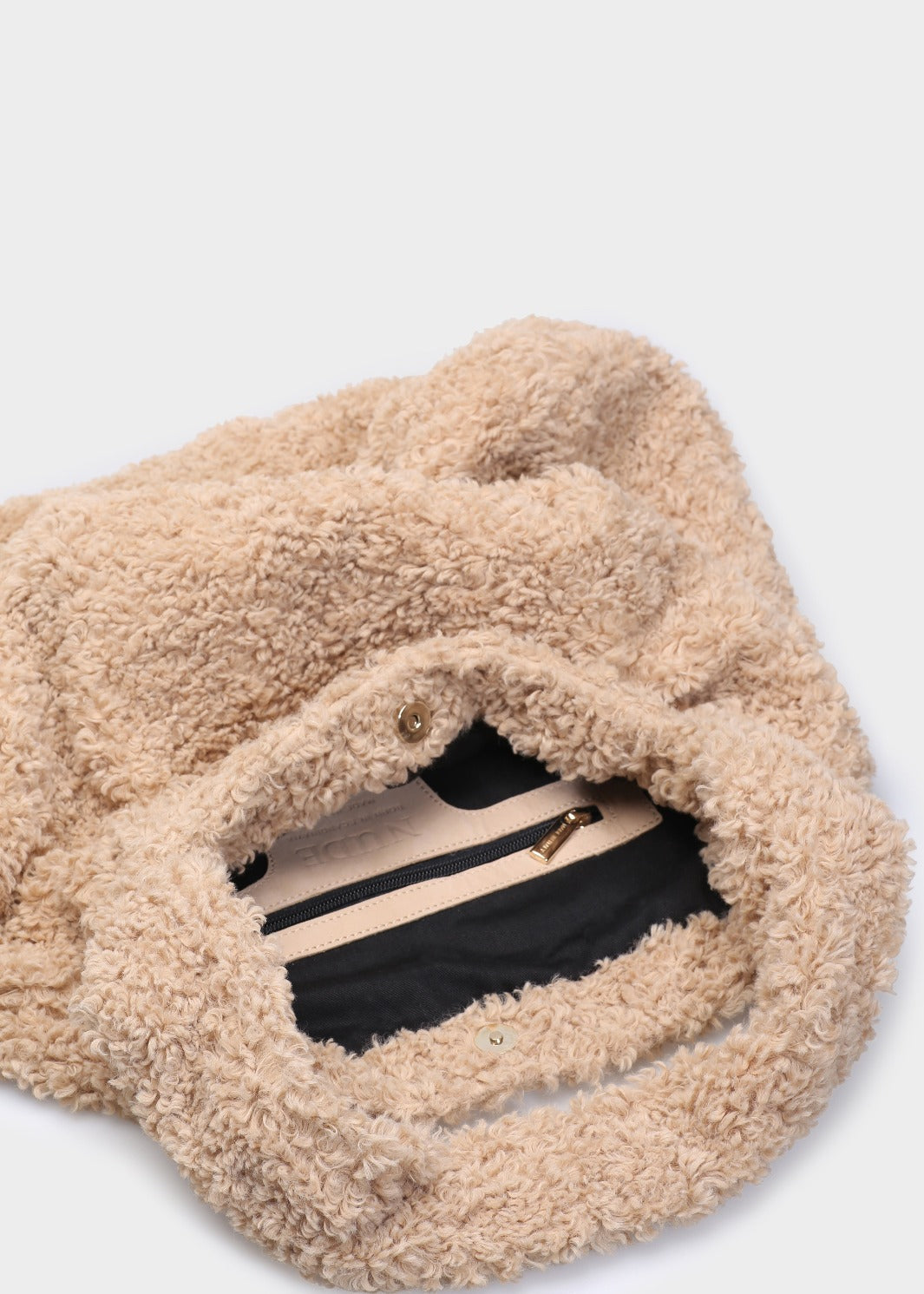 Nude of Scandinavia Bags One Size Nude of Scandinavia Handy Teddy Handbag in Beige