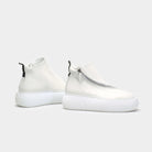 Nude of Scandinavia Sneaker Hedda 001 Bianco Freddo Sneaker In Capricorno Leather