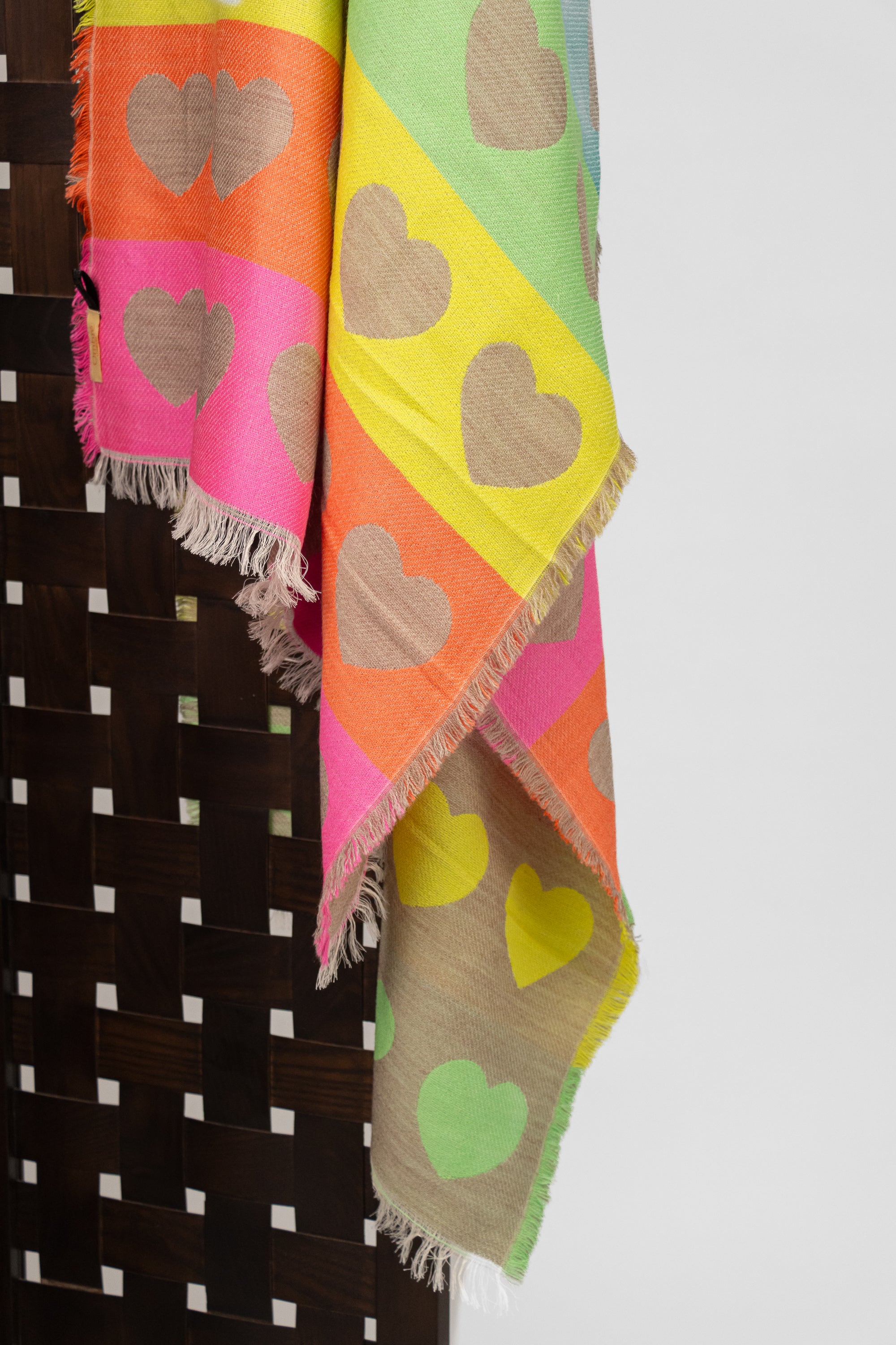 Ombré London Scarf One Size Multicoloured Hearts on Sand