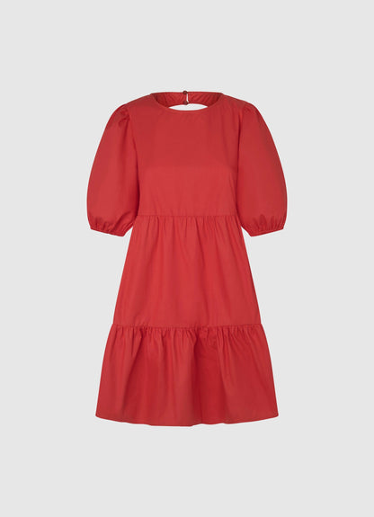 PEPE London Dress Pepe Bella Open Back Beach Dress in Red