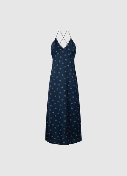 PEPE London Dress Pepe Palla Dress in Navy Print