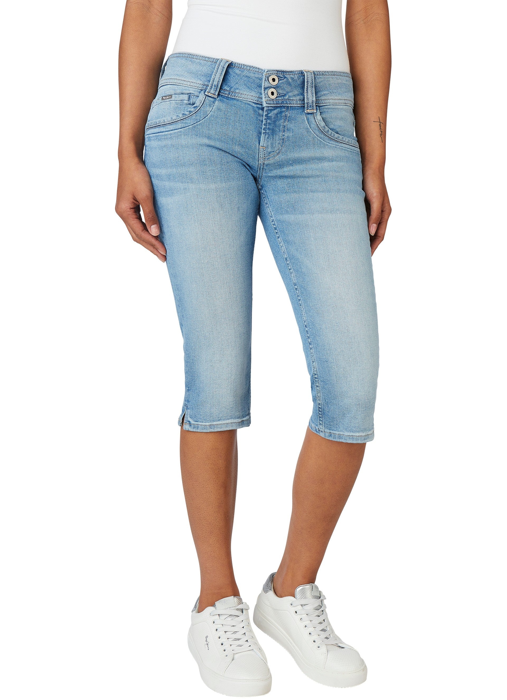 PEPE London Jeans Pepe Gen Crop Straight Leg Jeans