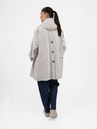 Prêt pour Partir Parkas Eva Cor Parka in Chalk