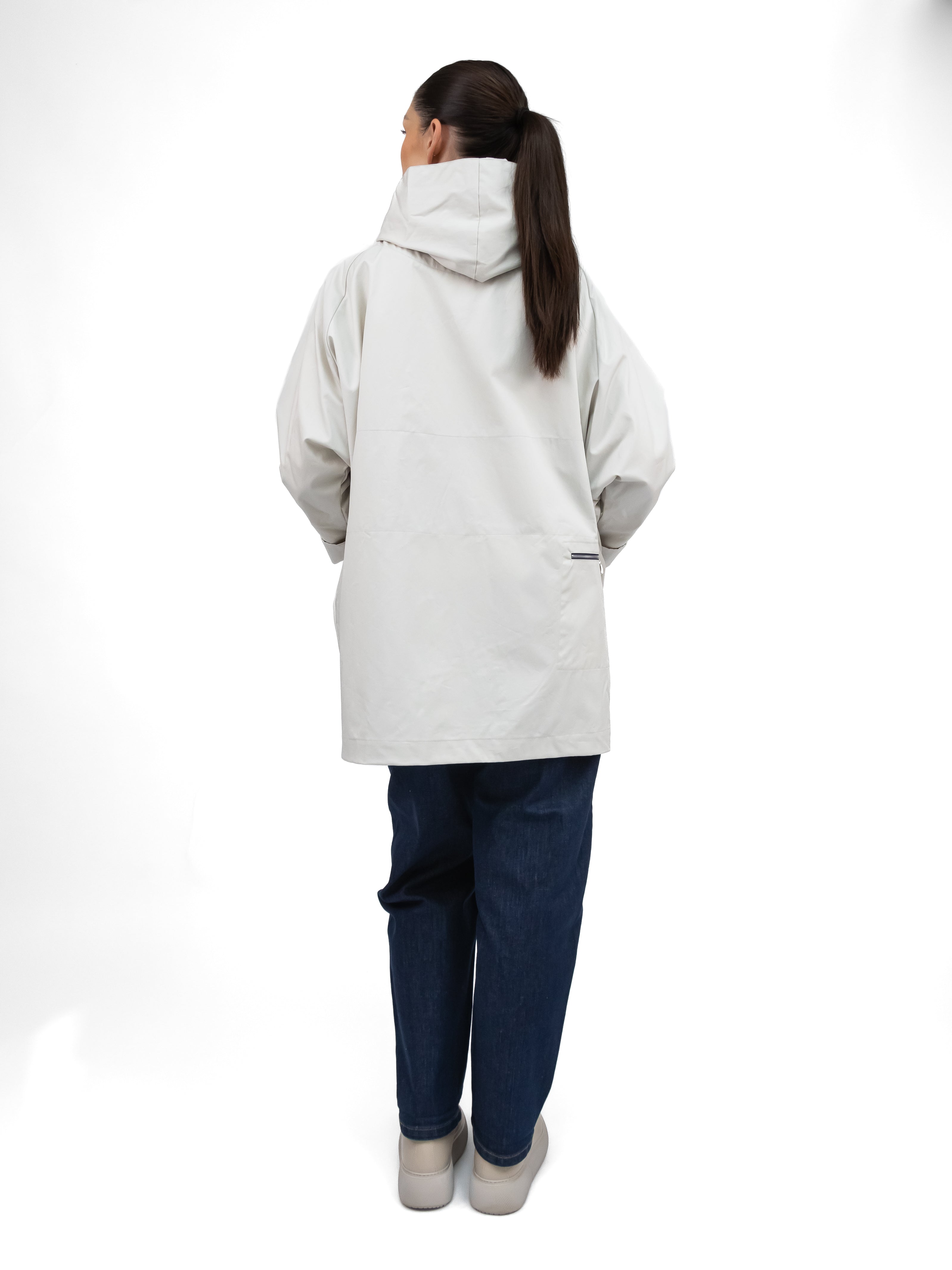 Prêt pour Partir Parkas Paola Cow Parka in Chalk