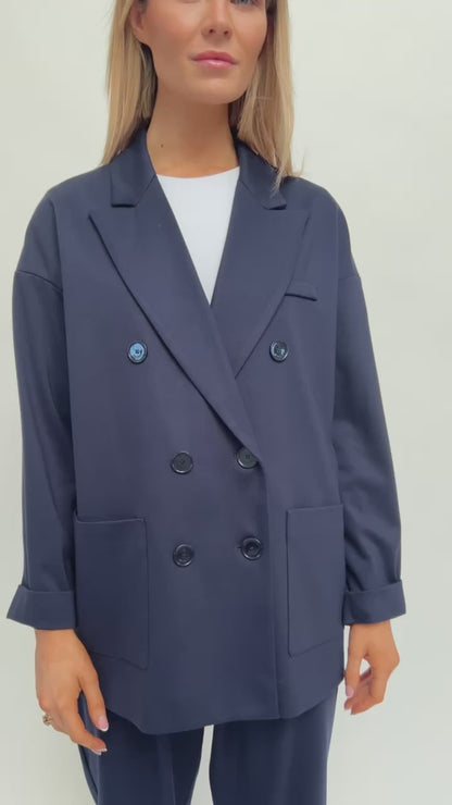 The Italian Collection Travel Jacket in French Navy