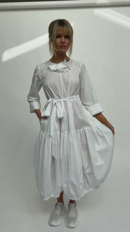 Les Filles D'Ailleurs Prairie Dress in White
