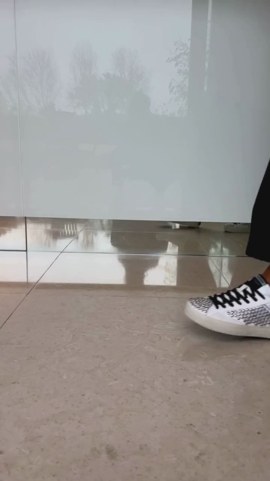crime sneakers London runner runners spring summer winter autumn diffusion by Kate black silver white metal studs laces 
