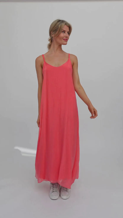 Sophie Dress In Coral