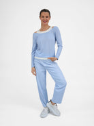 Raffaello Rossi Jeans Hanni 7/8 Coloured Denim in Light Blue