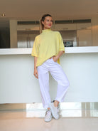 Raffaello Rossi Jeans Hanni 7/8 Coloured Denim in White