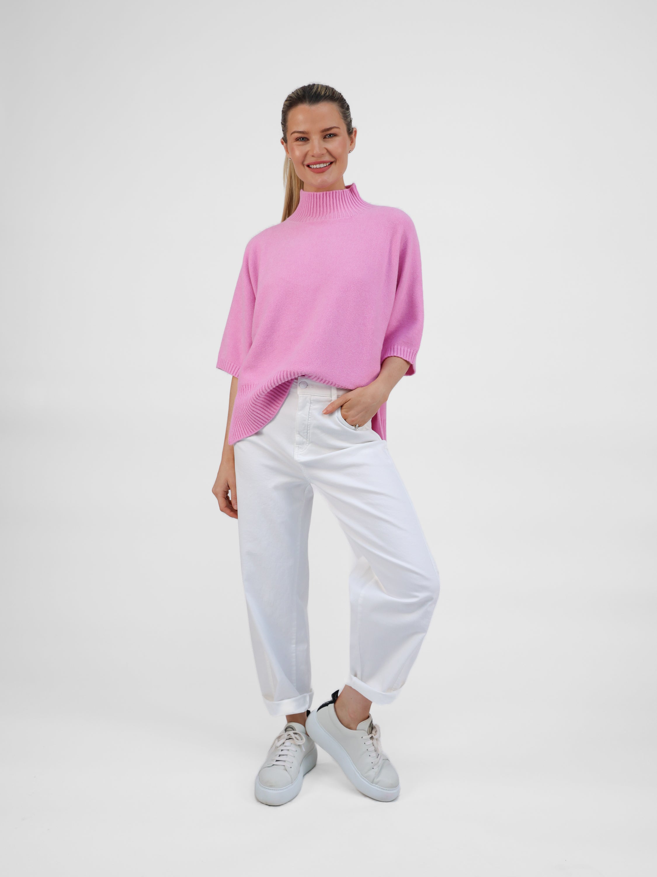 Raffaello Rossi Jeans Hanni 7/8 Coloured Denim in White