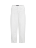 Raffaello Rossi Jeans Hanni Barrel Shape Jeans In White Denim From Raffaello Rossi