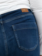 Raffaello Rossi Jeans Miru 6/8 Slouchy Denim Jeans in Dark Blue