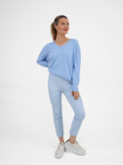 Raffaello Rossi Jeans Penny 6/8 Techno Cotton Superstretch in Light Blue