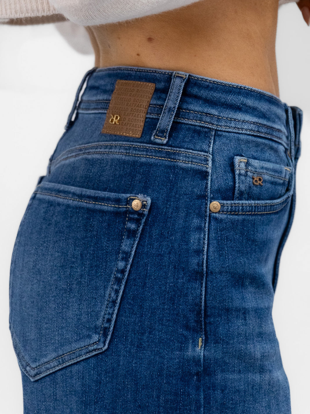 Raffaello Rossi Trousers Hanni Denim Barrel Shaped Jeans In Blue From Raffaello Rossi
