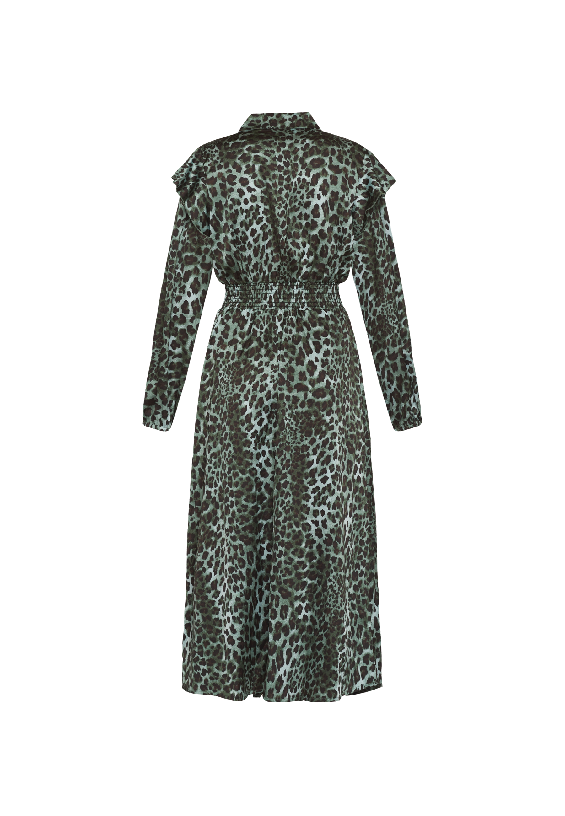 Sisters Point Dress Vimart Khaki Leopard Print Dress