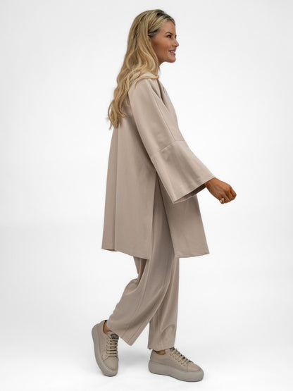 The Italian Collection Jacket Kimono Manteau Jacket In Sand From The Italian Collection