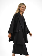 The Italian Collection Jacket Long Kimono Jacket In Black From The Italian Collection