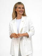 The Italian Collection Jacket Travel Blazer In Latte From The Italian Collection
