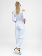 The Italian Collection Top Cold Shoulder Top In Soft White
