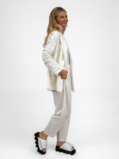 The Italian Collection Trousers Tokyo Trousers In Soft Cream From The Italian Collection