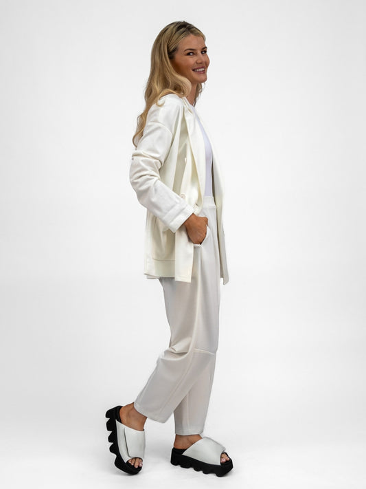The Italian Collection Trousers Tokyo Trousers In Soft Cream From The Italian Collection