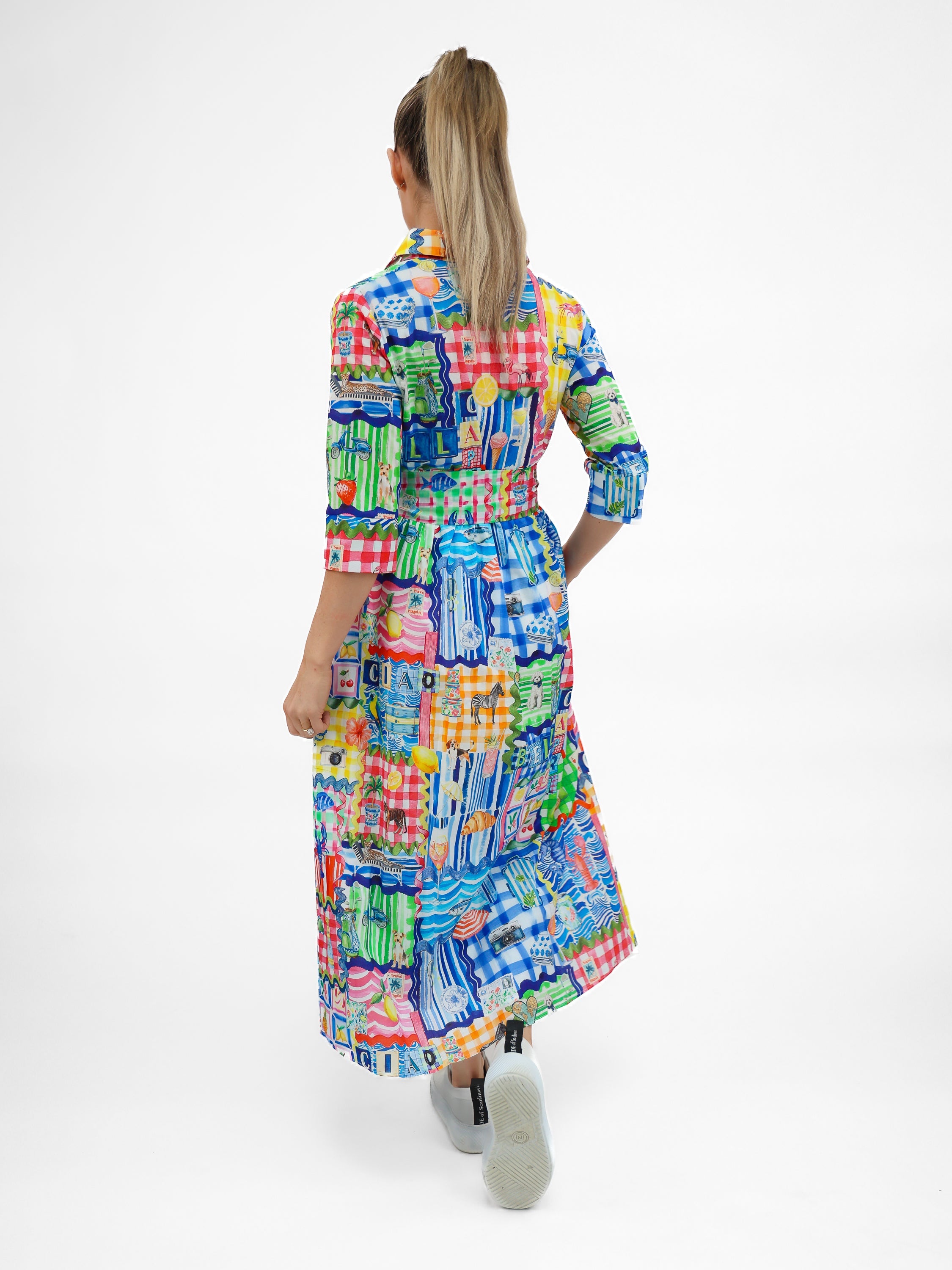 Vilagallo Dress Brenda Printed Capri Dress