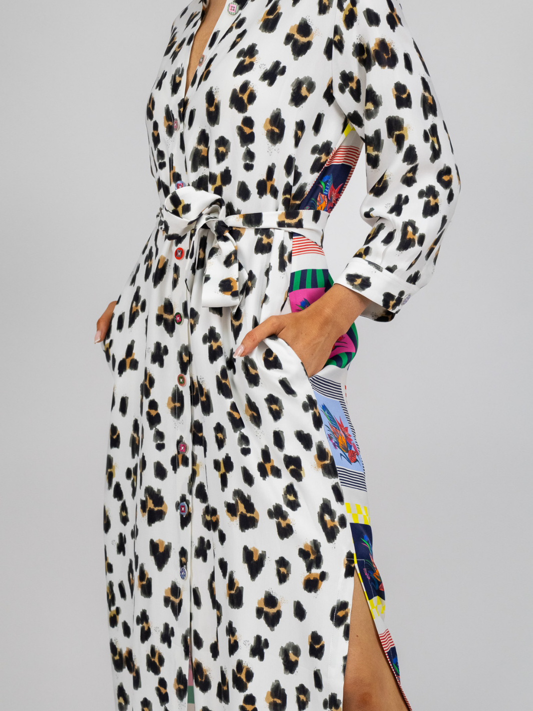 Vilagallo Dress Leopard Print Midi Dress VELLO From Vilagallo
