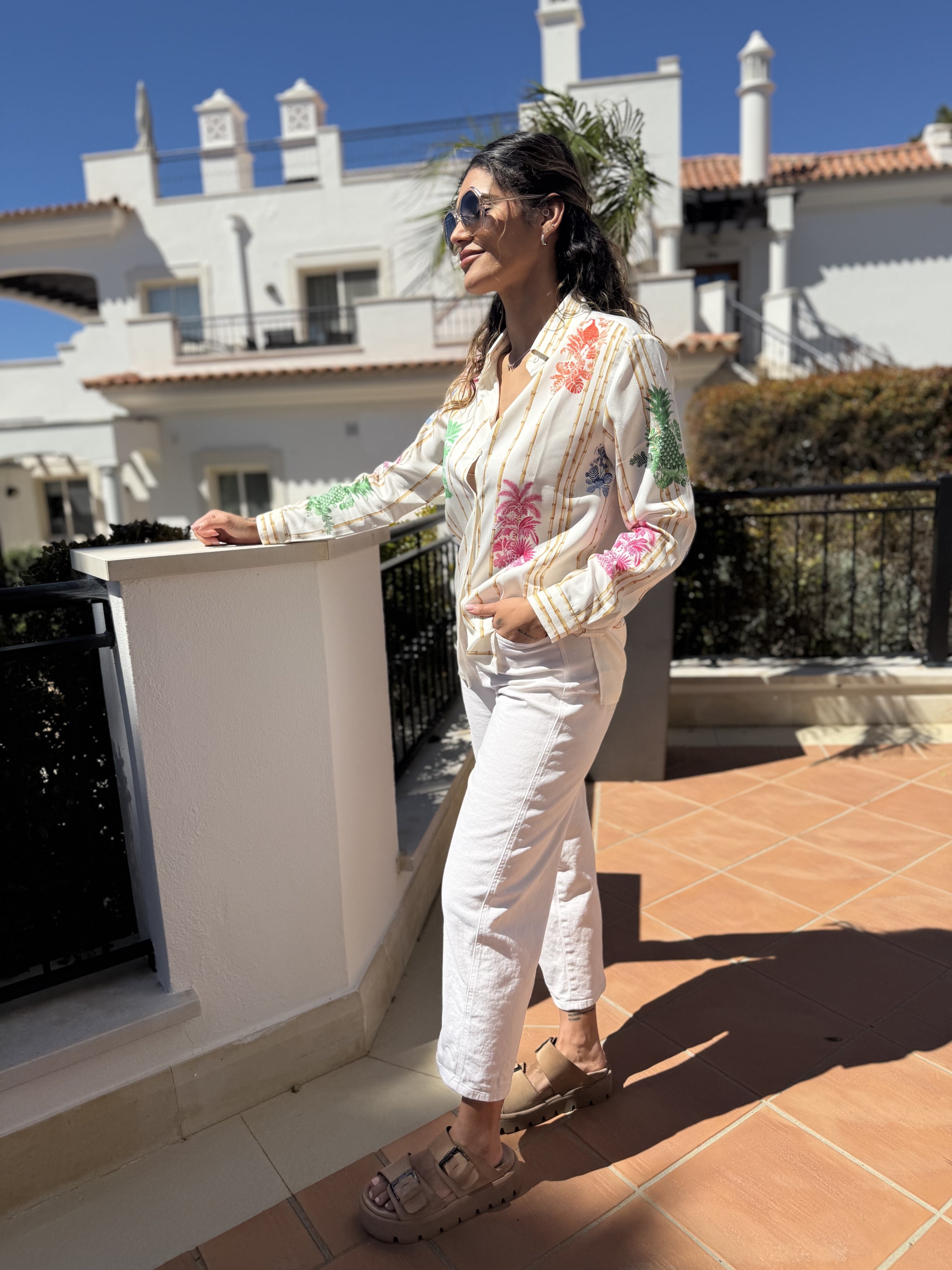 Vilagallo Shirt Bamboo Toucan Print T-Shirt