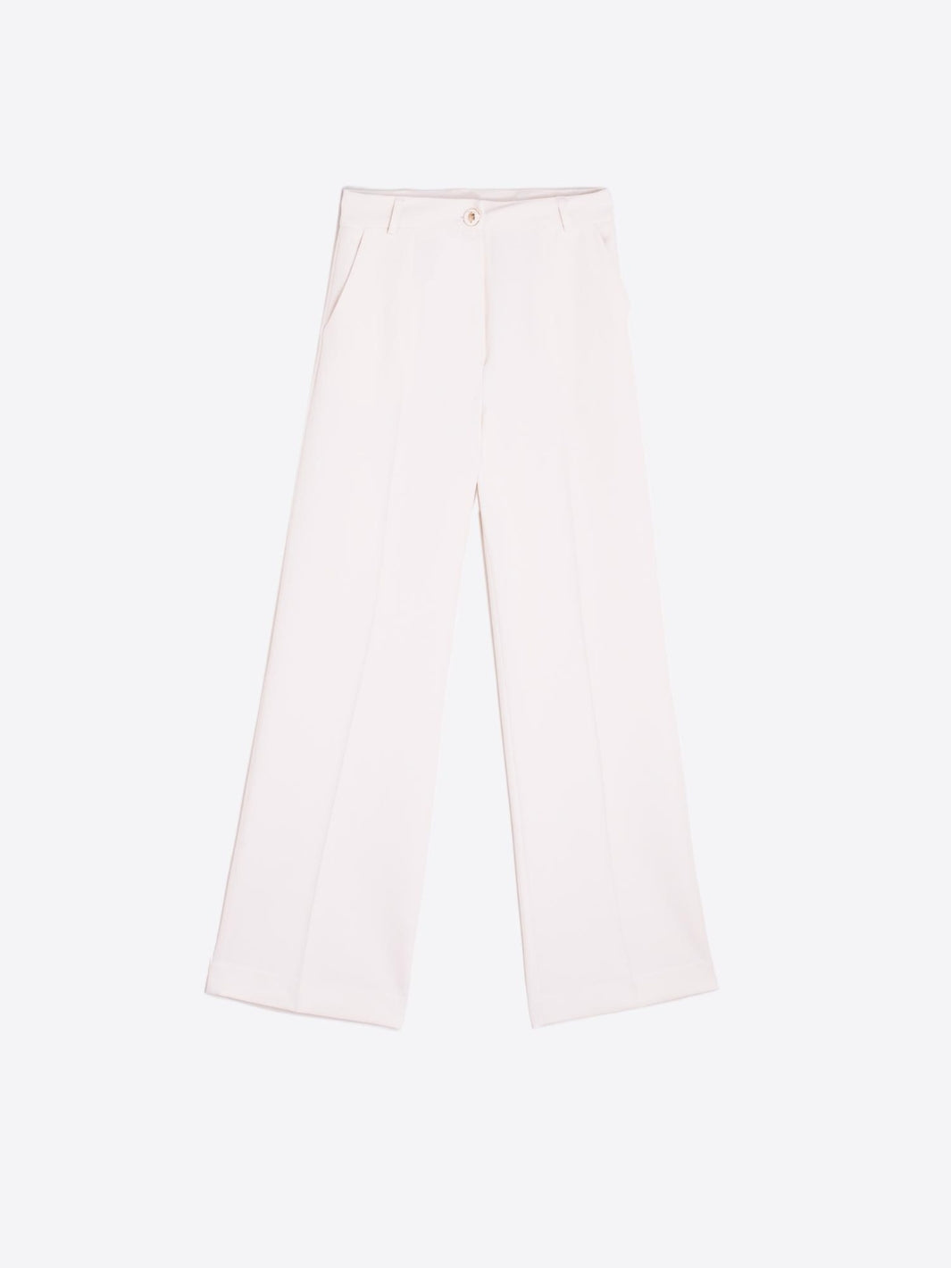 Vilagallo Trousers Cream Wide leg Trousers From Vilagallo