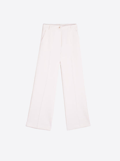Vilagallo Trousers Cream Wide leg Trousers From Vilagallo
