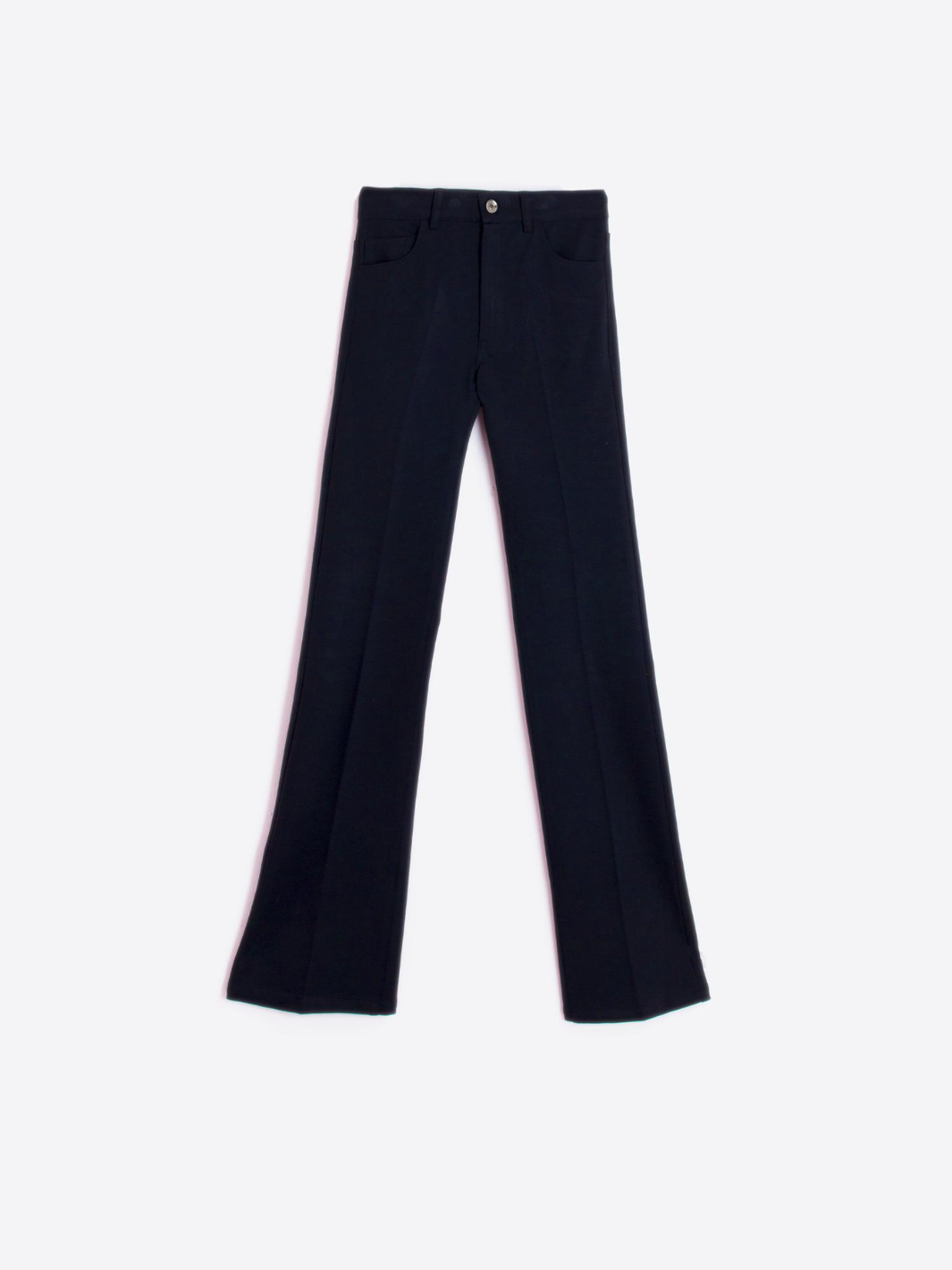 Vilagallo Trousers Stretch Trousers In Marino Navy From Vilagallo