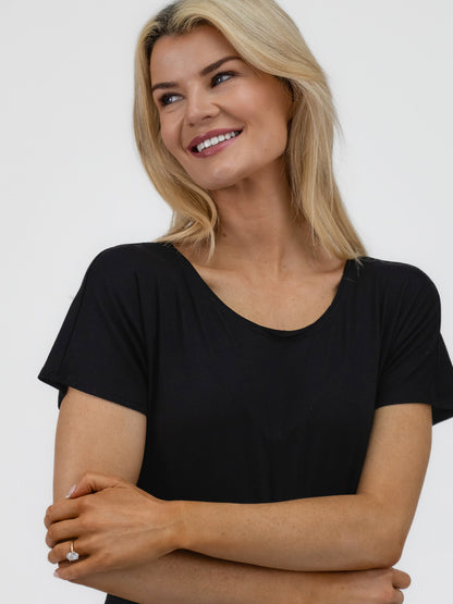 Xenia Design Dress FERT Dress In Black With Baby Blue From Xenia Design